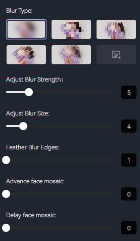 blur settings